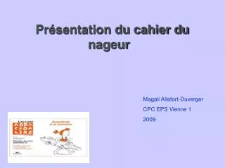 pr sentation du cahier du nageur