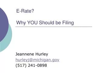 E-Rate? Why YOU Should be Filing