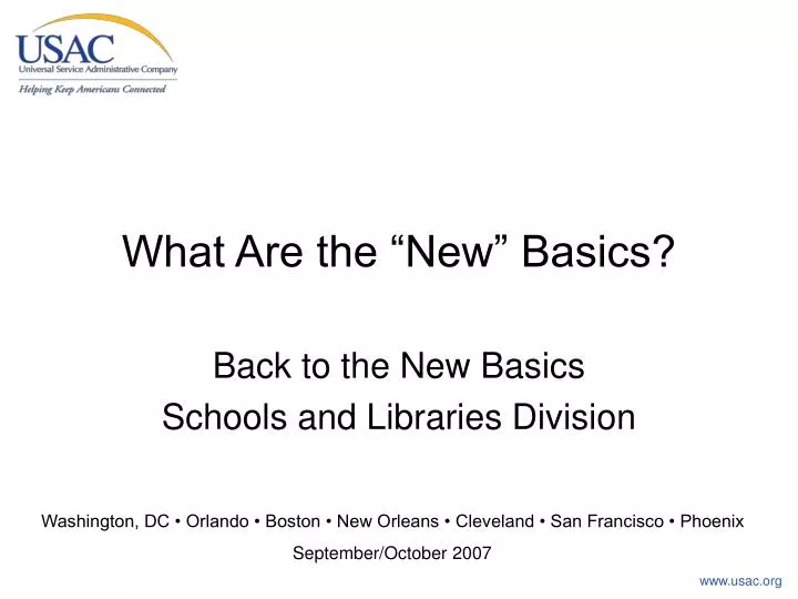 what are the new basics
