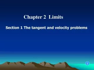Chapter 2 Limits