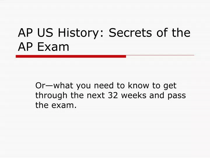 ap us history secrets of the ap exam