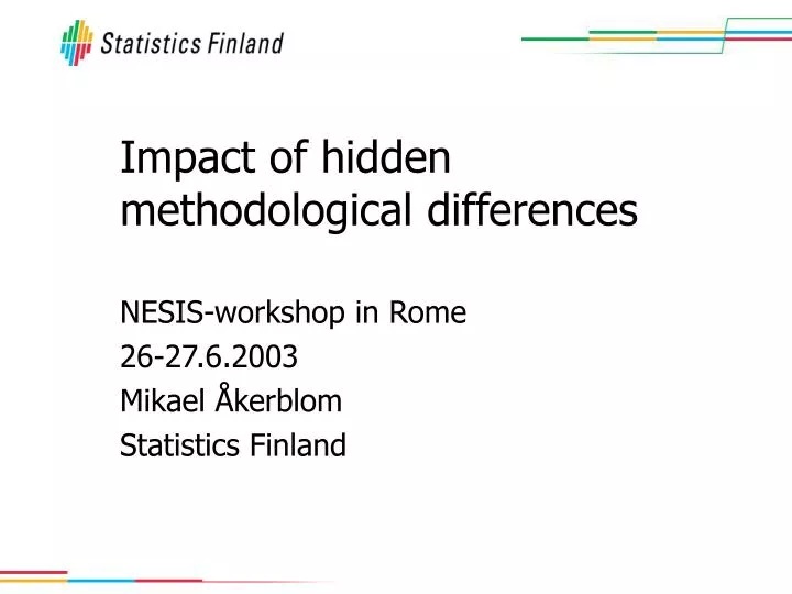impact of hidden methodological differences