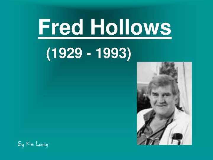 fred hollows