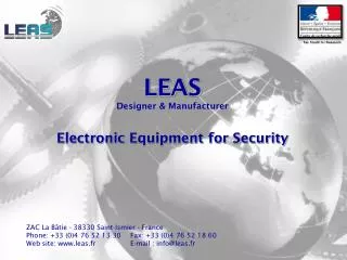 LEAS Designer &amp; Manufacturer Electronic Equipment for Security