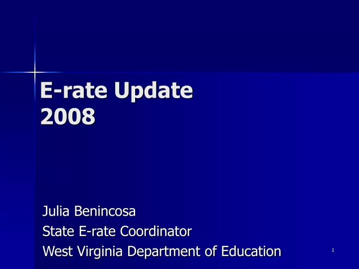 e rate update 2008