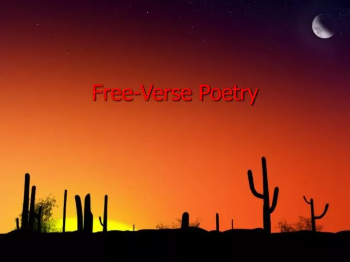 free verse poetry