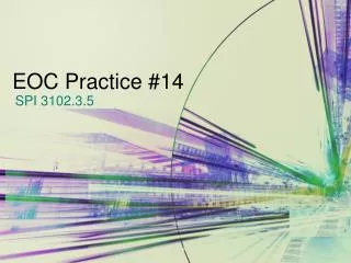EOC Practice #14