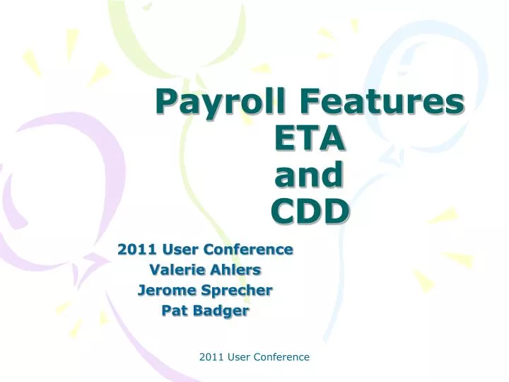 payroll features eta and cdd
