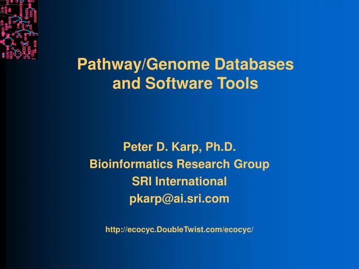 pathway genome databases and software tools