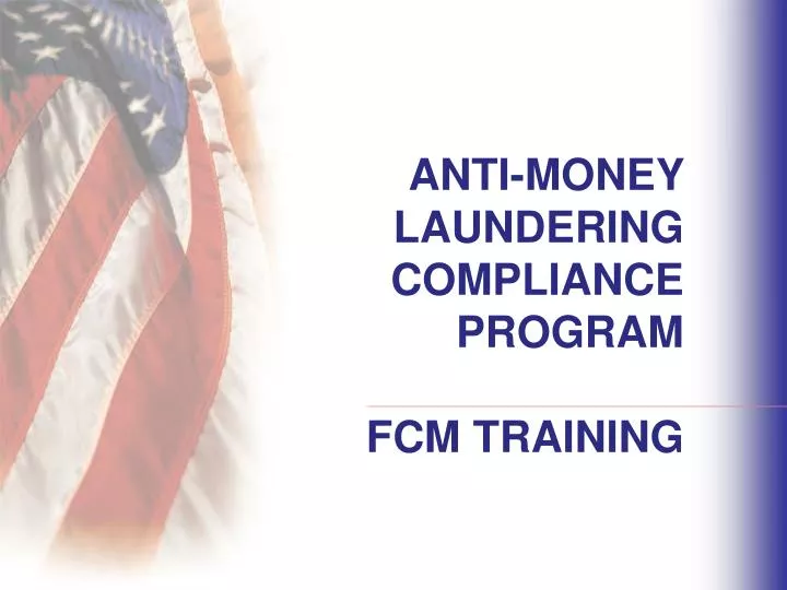 anti money laundering compliance program fcm training