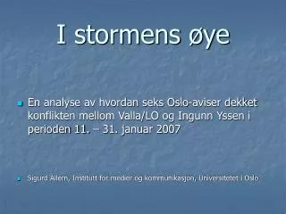 i stormens ye