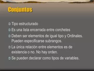 conjuntos