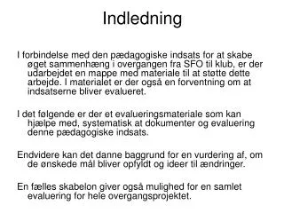 indledning