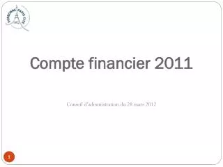 compte financier 2011
