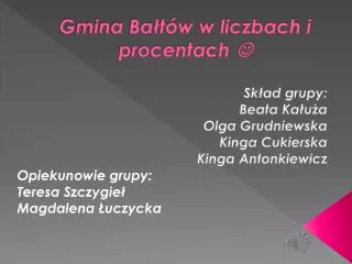 gmina ba t w w liczbach i procentach