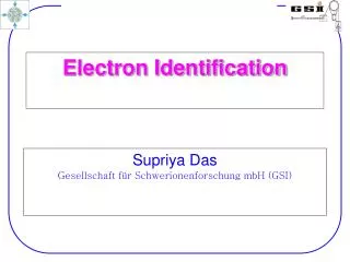 Electron Identification