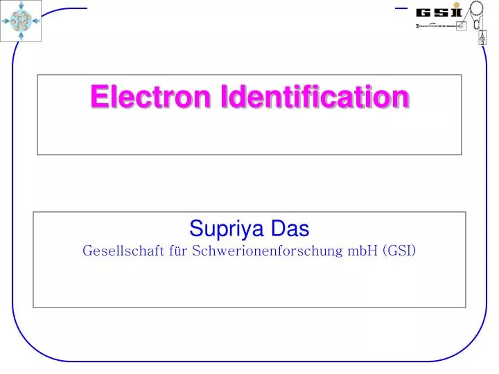 electron identification