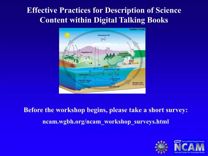 effective practices for description of science content within digital talking books