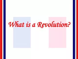 What is a Revolution?