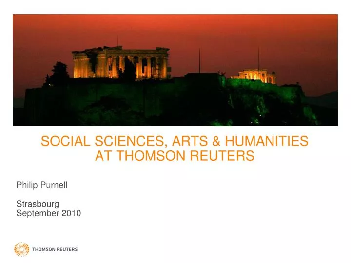 social sciences arts humanities at thomson reuters