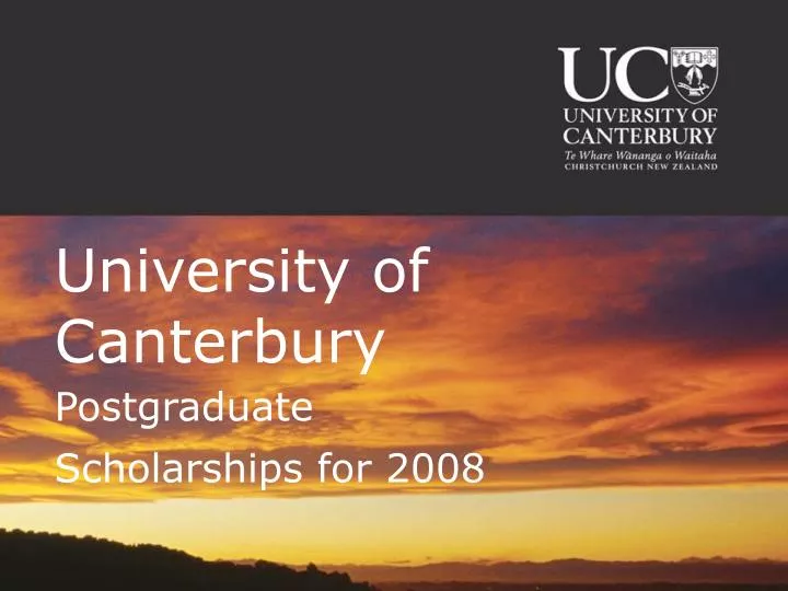 university of canterbury
