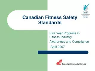 Canadian Fitness Safety Standards