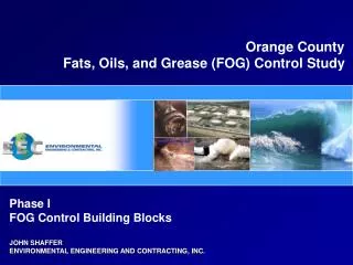 Orange County Fats, Oils, and Grease (FOG) Control Study