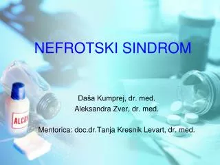 NEFROTSKI SINDROM