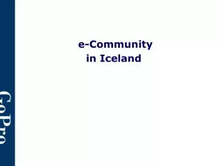 e-Community in Iceland
