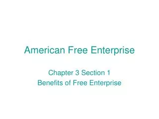 American Free Enterprise