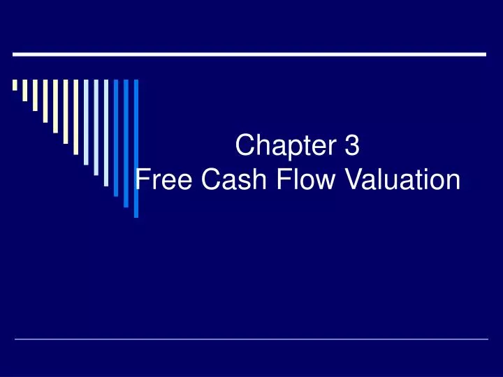chapter 3 free cash flow valuation