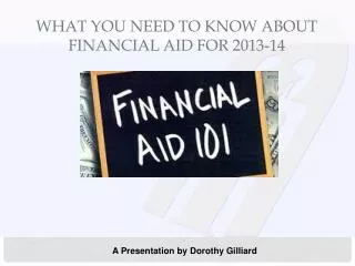 What you Need to Know About Financial Aid For 2013-14