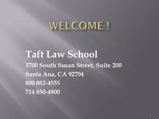 welcome