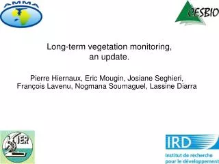 Long-term vegetation monitoring, an update.