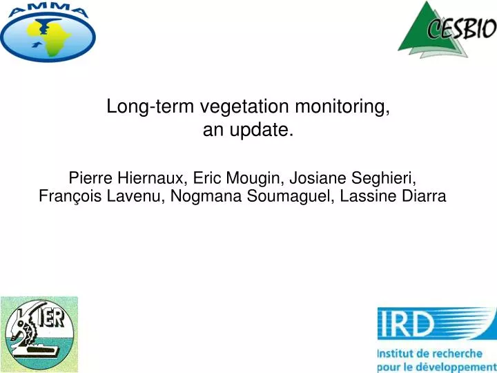 long term vegetation monitoring an update