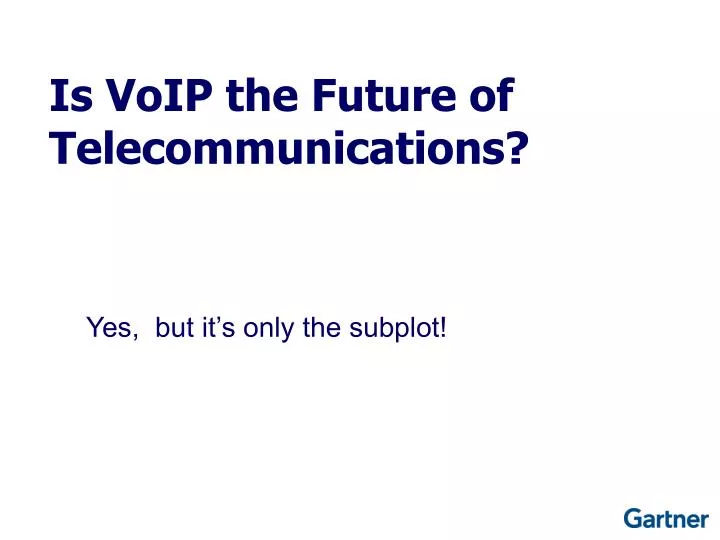 is voip the future of telecommunications