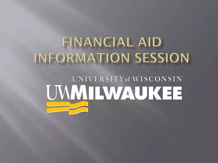 financial aid information session