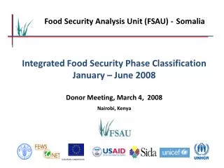Food Security Analysis Unit (FSAU) - Somalia