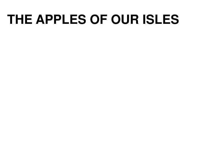 the apples of our isles