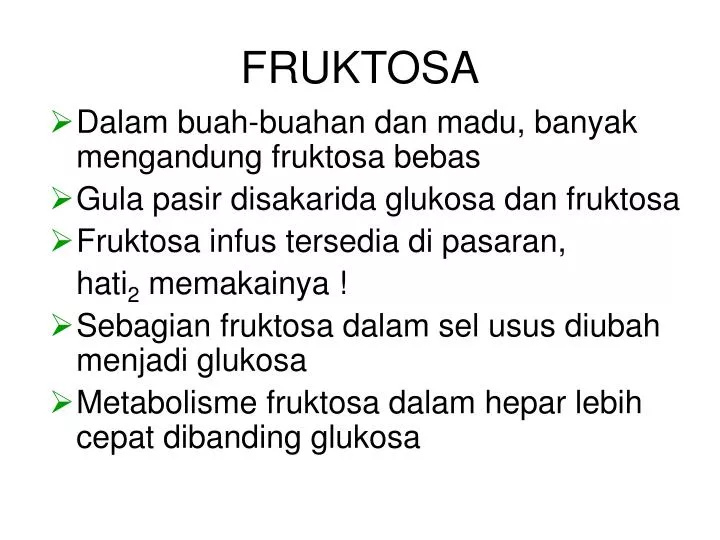 fruktosa