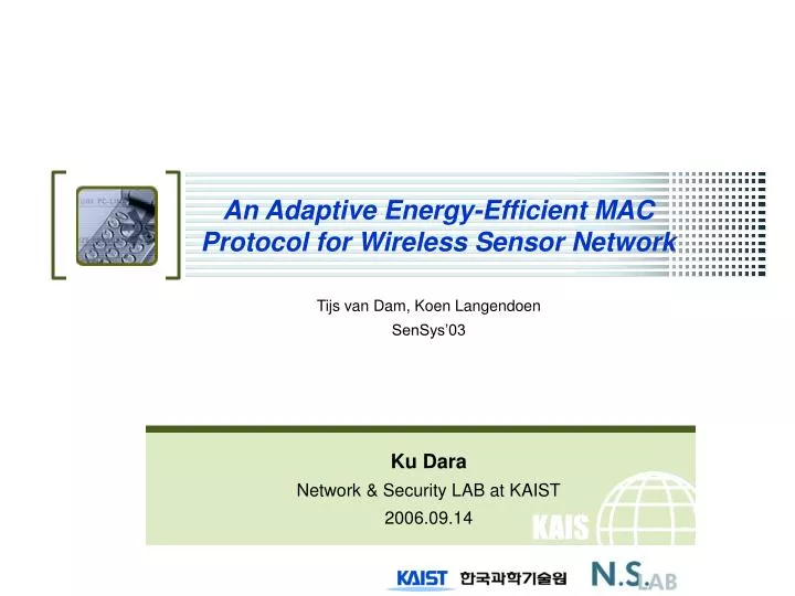 an adaptive energy efficient mac protocol for wireless sensor network