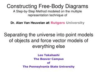 Separating the universe into point models of objects and force vector models of everything else