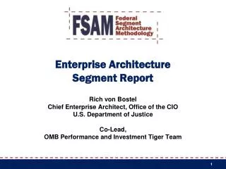 Enterprise Architecture Segment Report