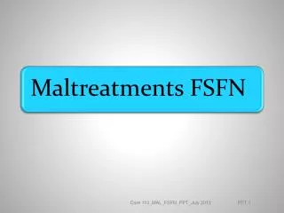 Module 1: FSFN Intakes Objectives