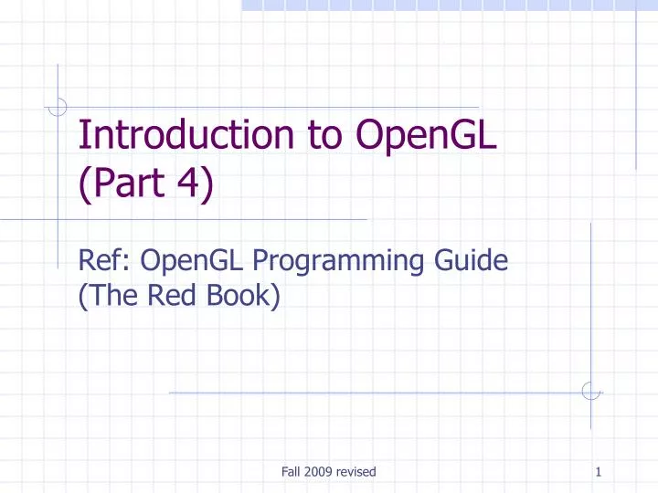 introduction to opengl part 4