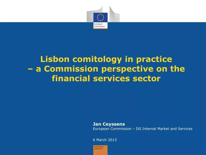 lisbon comitology in practice a commission perspective on the financial services sector