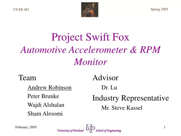 project swift fox automotive accelerometer rpm monitor