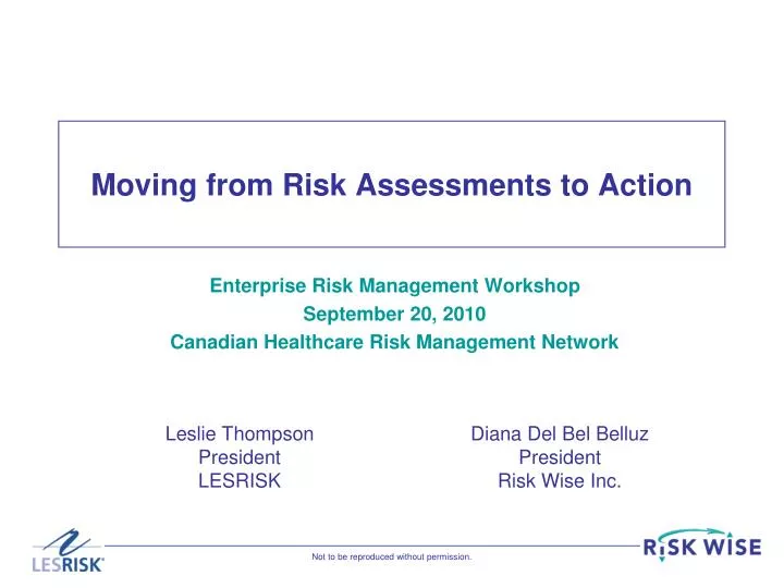 moving from risk assessments to action