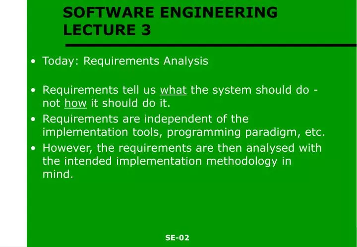 software engineering lecture 3