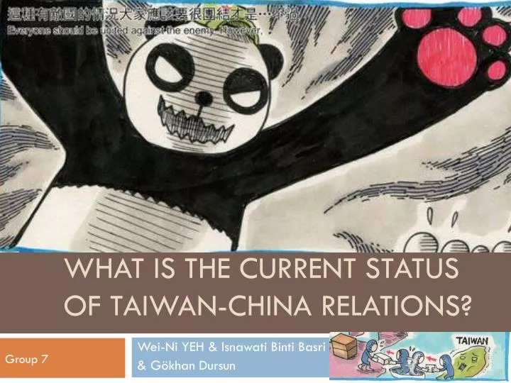 what is the current status of taiwan china relations
